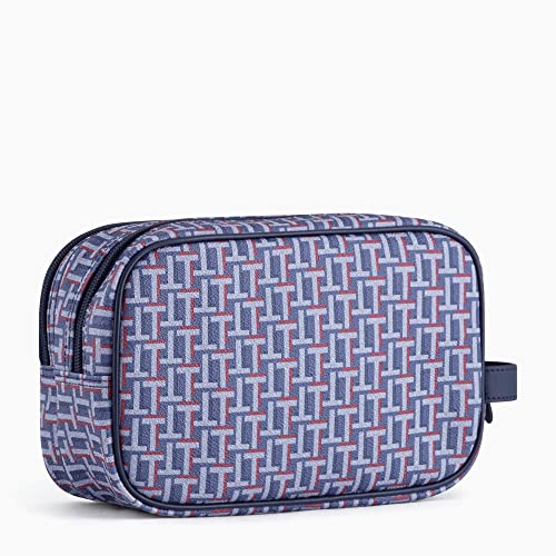 Le Tanneur Camille trousse toilette toile cuir 24 cm homme