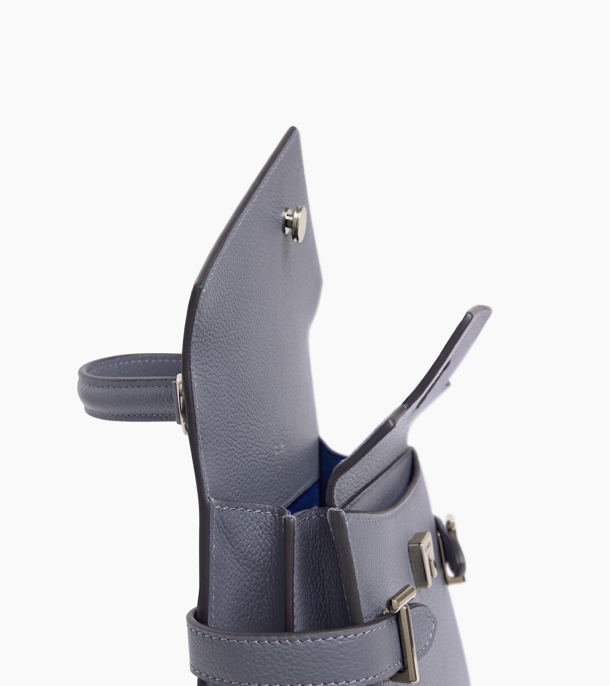 Le Tanneur Emilie petit sac à main cuir Steel Blue