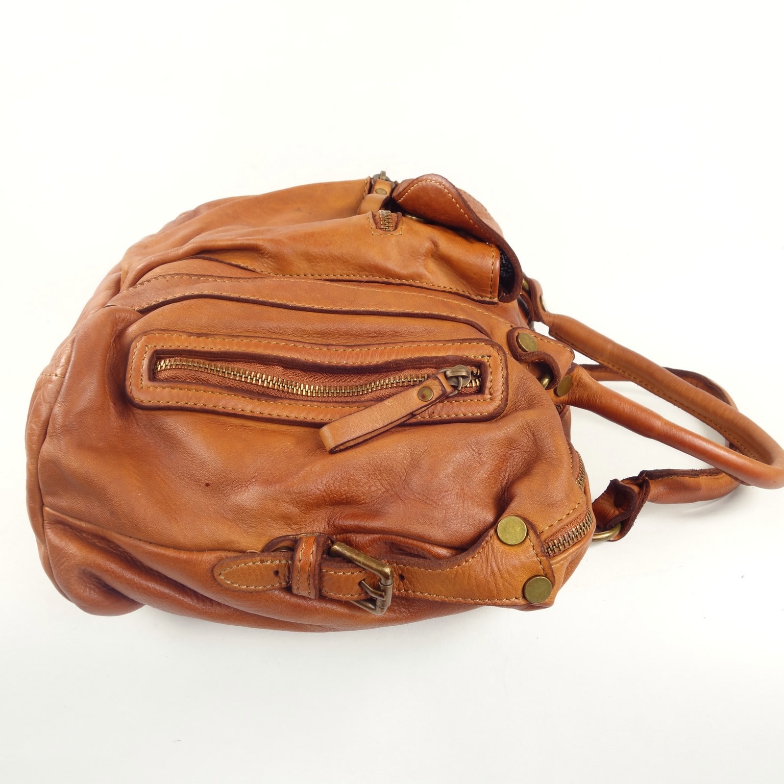 Collection Esprit Cuir ELSA grand sac cuir naturel