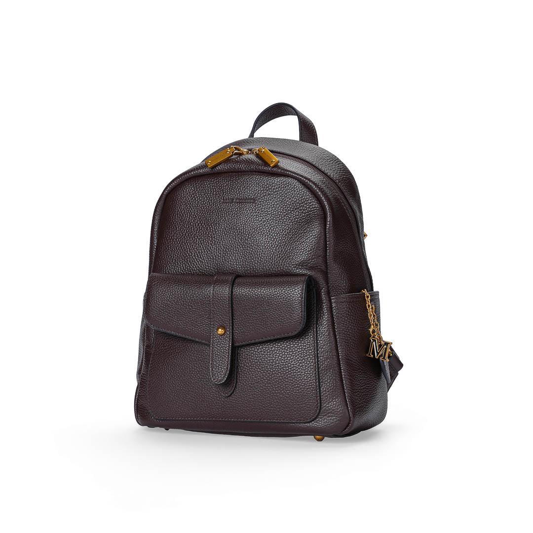 Mac Alyster Odalia sac à dos cuir marron cognac 24x31 cm