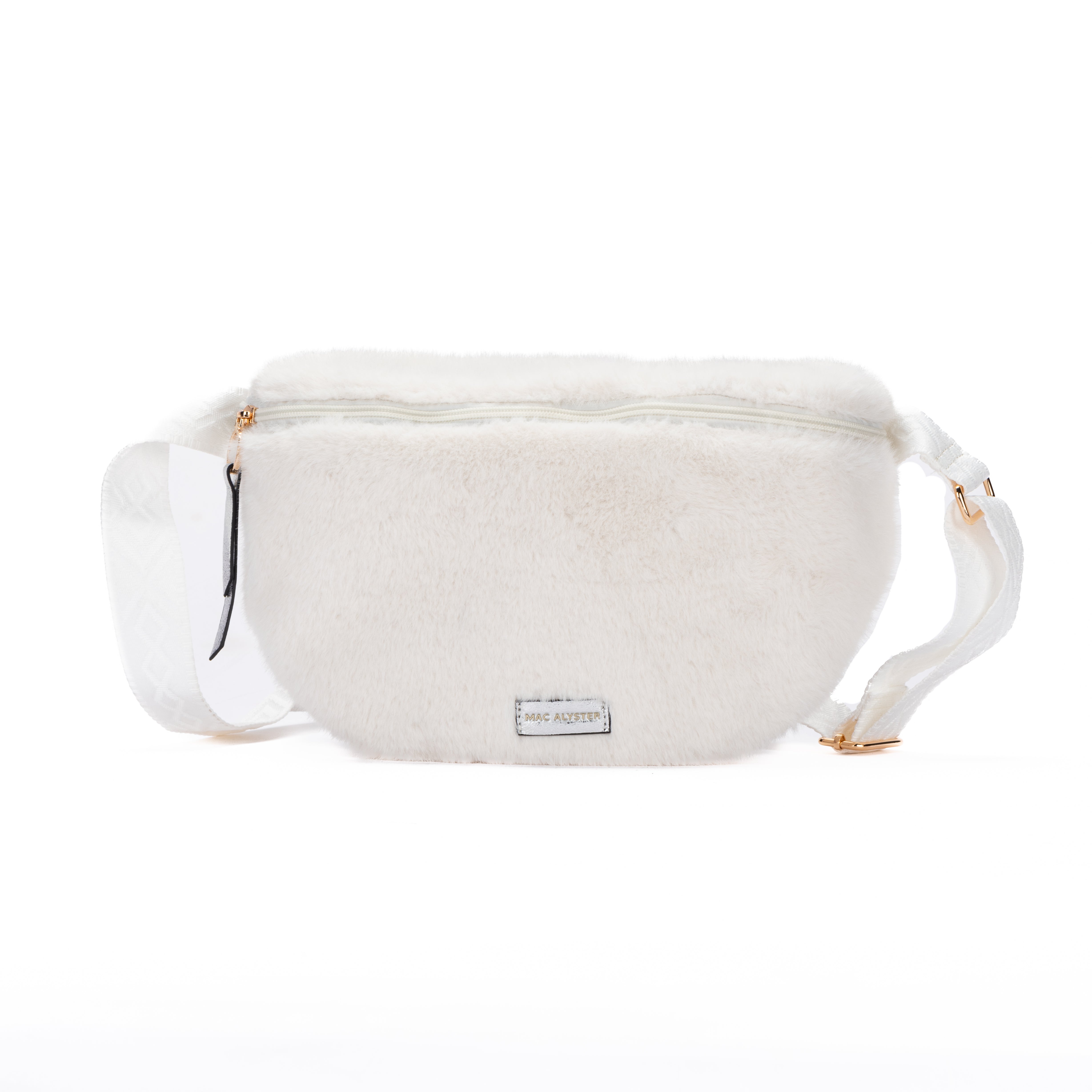 Mac Alyster Moumoute grand sac banane fourrure Noir double poche