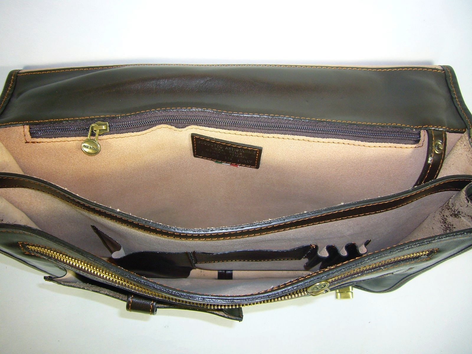 Collection Esprit Cuir Giacomo cartable cuir brun A4 15 pouces