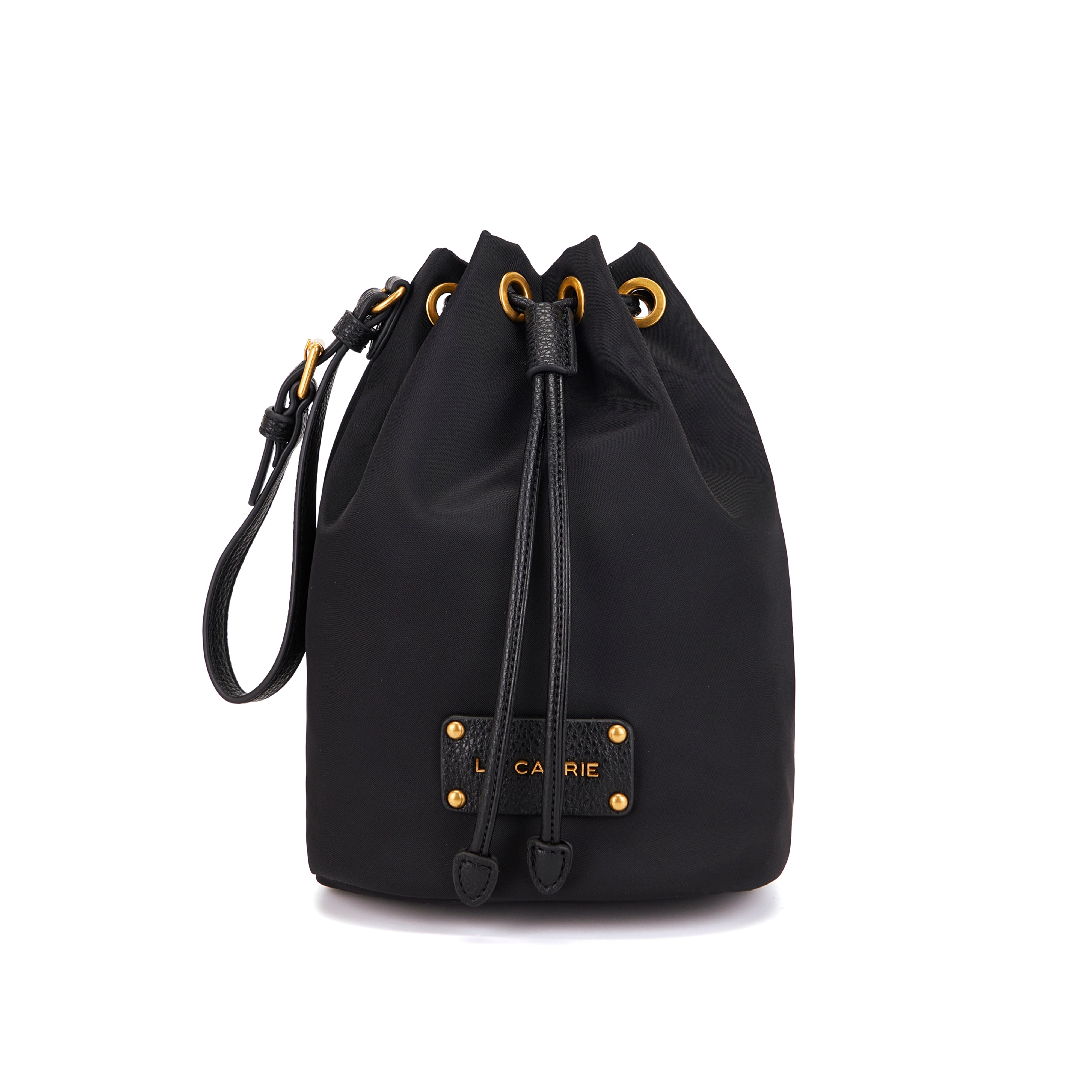 La Carrie In&Out Small sac seau noir 17x11,5x23 nylon