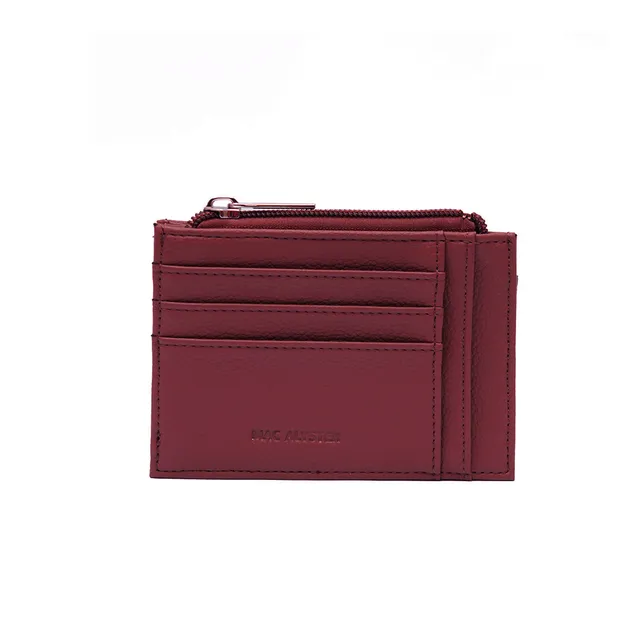 Mac Alyster Petite Maroquinerie porte-cartes Rouge grainé