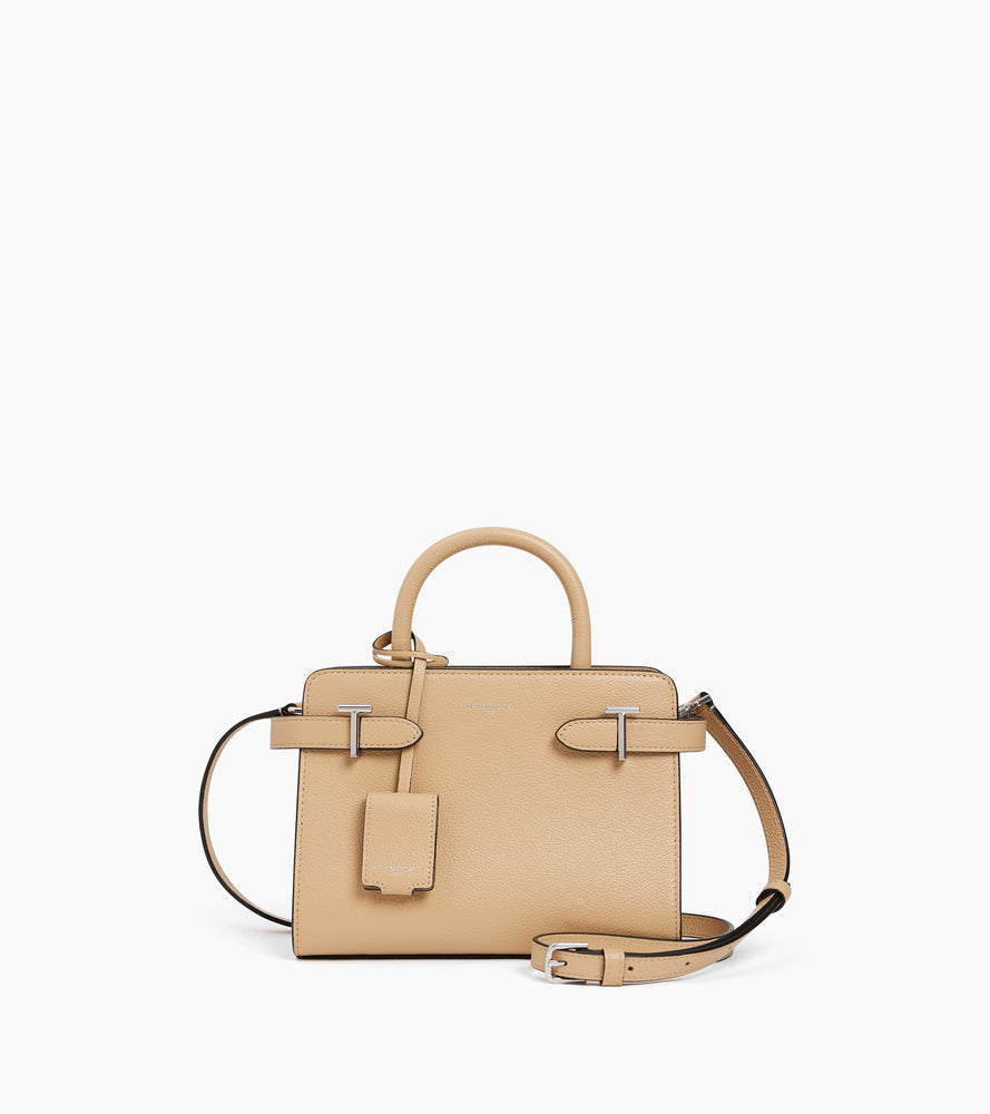 Le Tanneur Emilie petit sac cuir grainé Desert femme