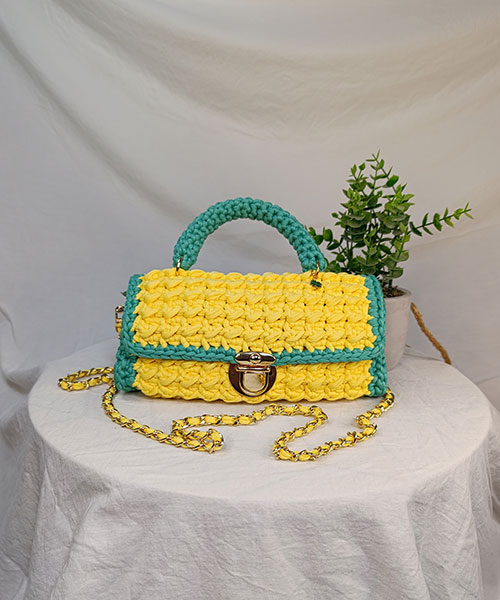 Takiri Elma TK741 sac à main jaune vert bandoulière