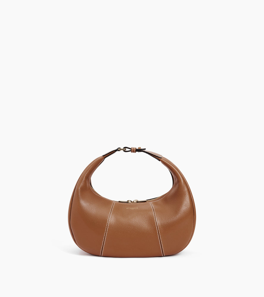 Le Tanneur Juliette petit sac hobo cuir marron