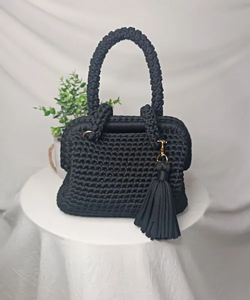 Takiri Elégance TK1023 sac main noir crochet