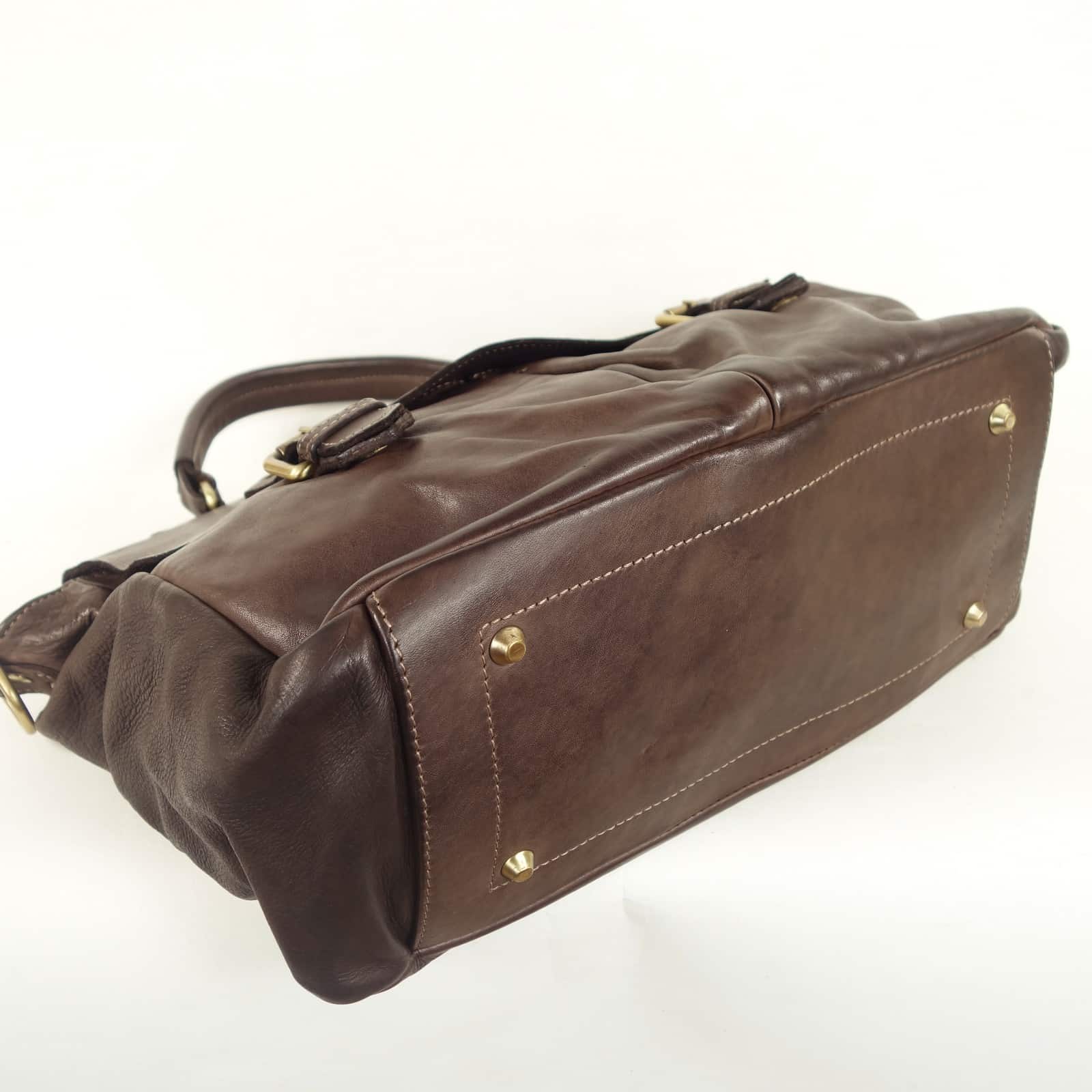 Collection Esprit Cuir Toni sac cuir marron vintage 15 pouces