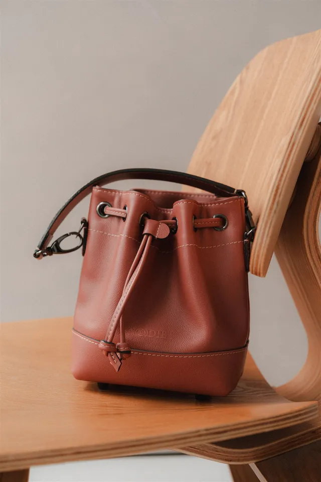 Nodie's Tommy sac épaule cuir vieux rose grainé