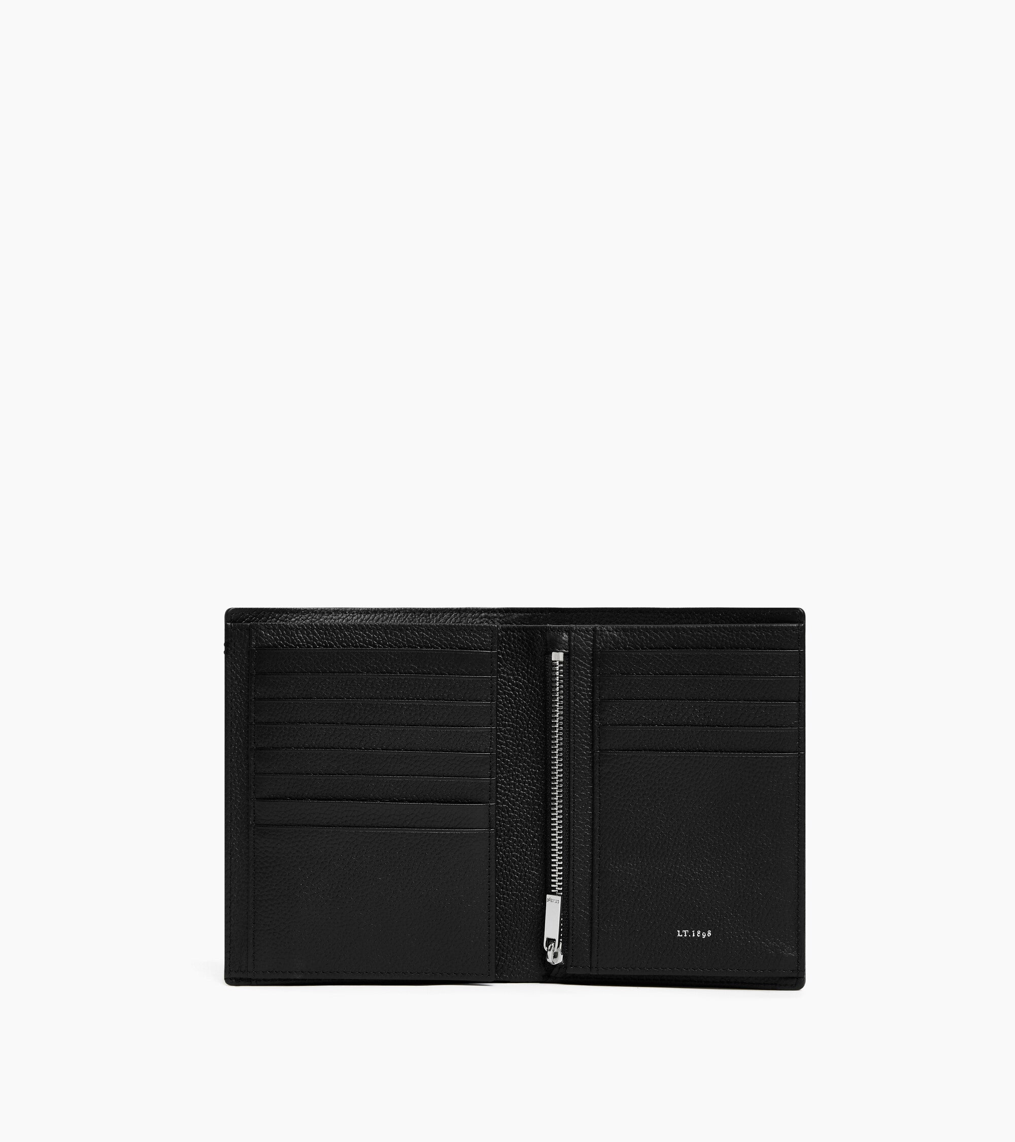 Le Tanneur Lucien grand portefeuille cuir grainé noir