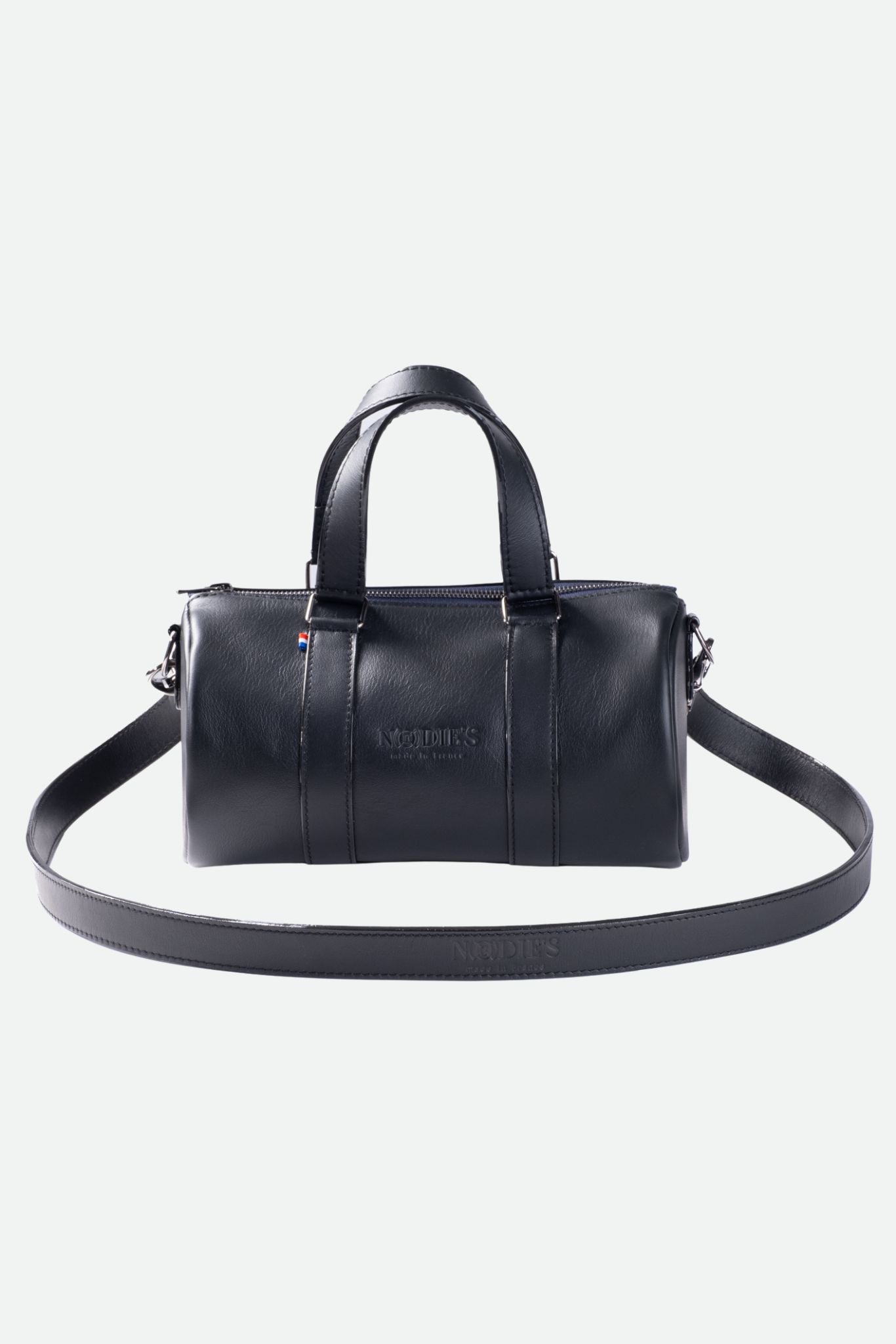 Nodie's Jim cuir noir lisse sac bowling noir