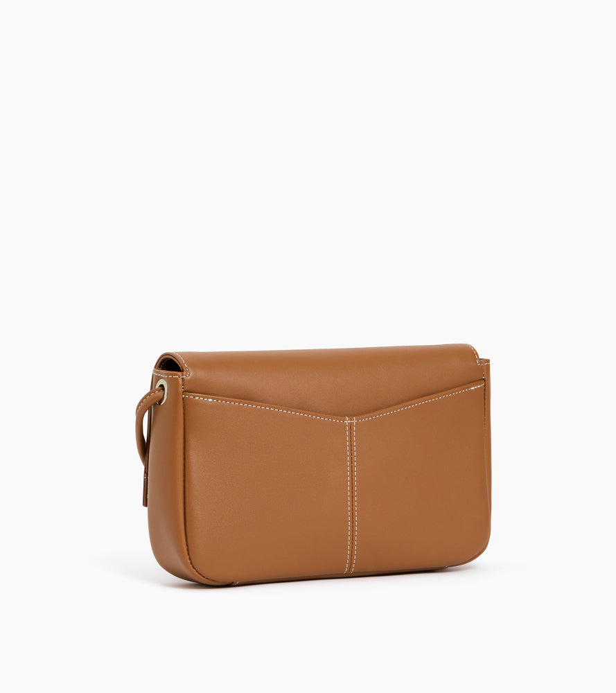 Le Tanneur Charlotte pochette cuir marron tan bandoulière