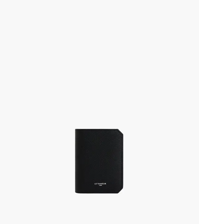 Le Tanneur Gaston portefeuille vertical 2 volets cuir noir RFID