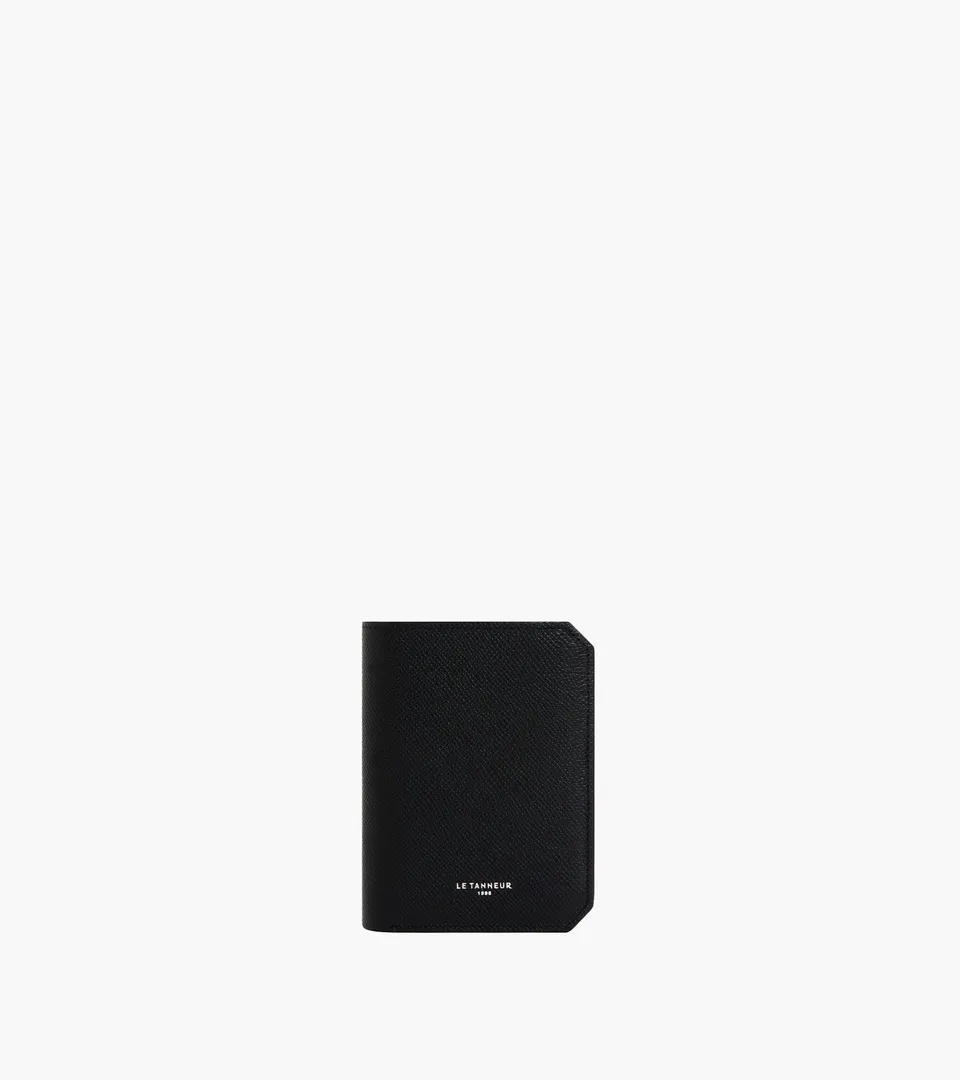 Le Tanneur Gaston portefeuille vertical 2 volets cuir noir RFID