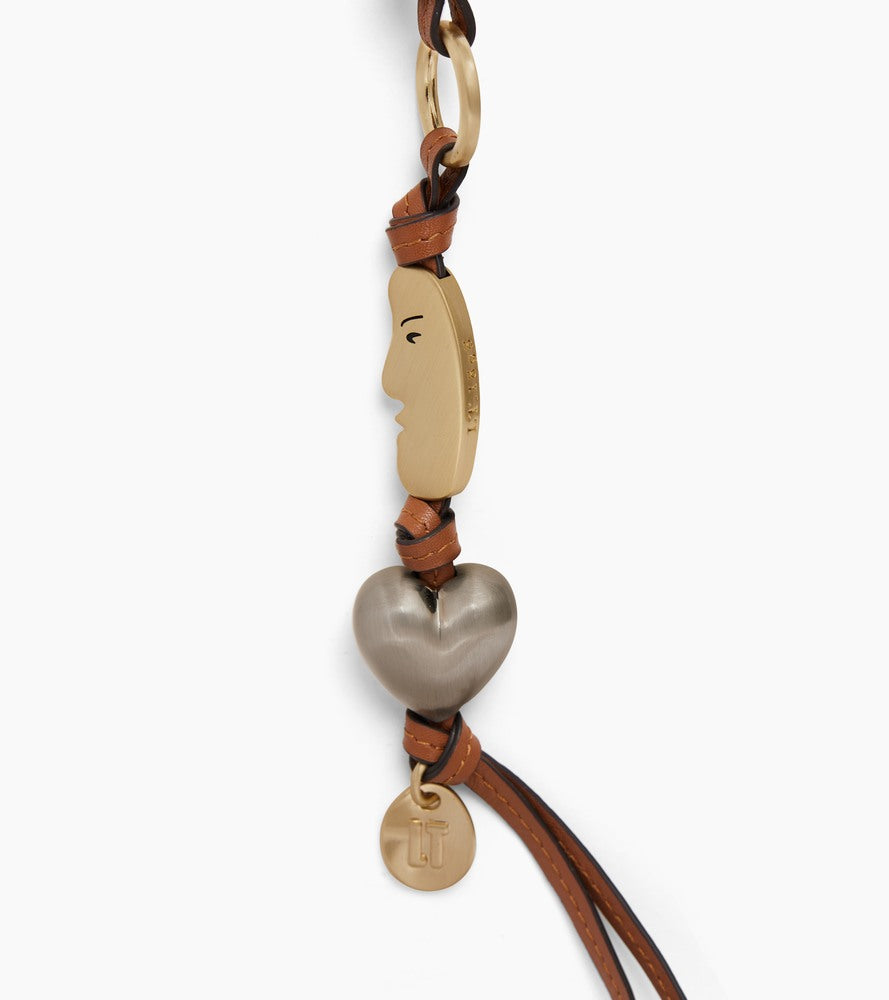 Le Tanneur Bisou bijou de sac cuir Brown Tan