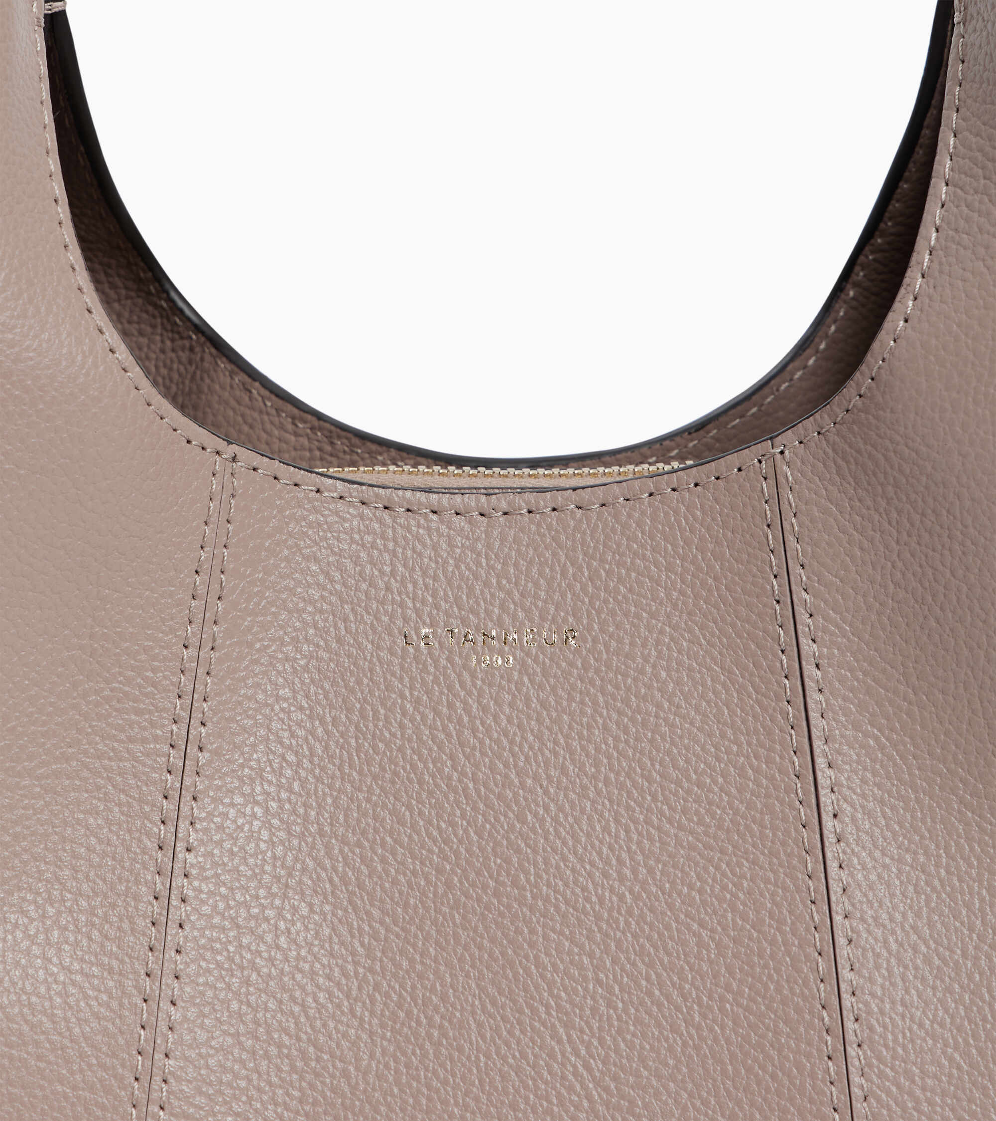 Le Tanneur Juliette petit sac à main cuir gris Fossil Grey