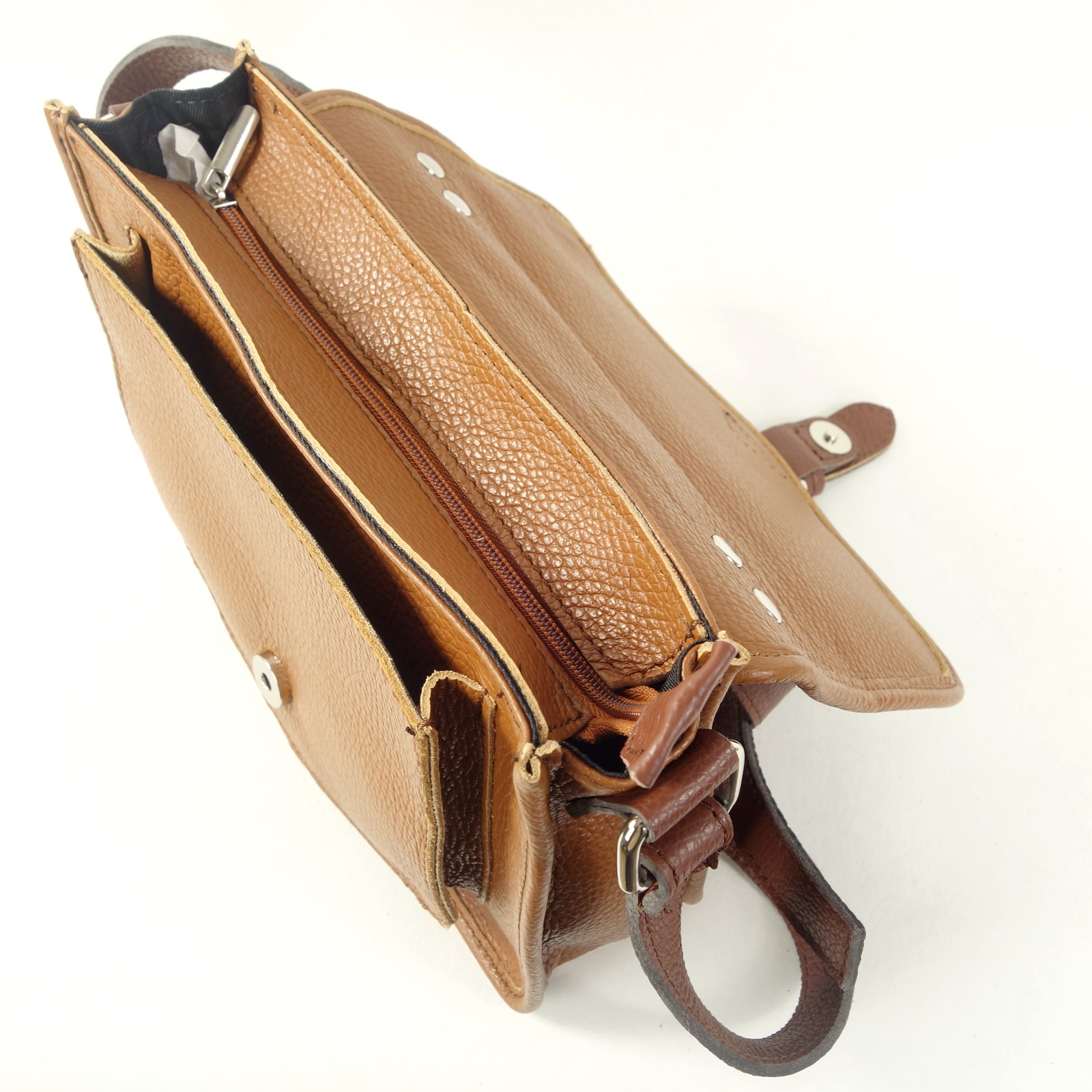 Collection Esprit Cuir Mia sacoche cuir naturel vintage