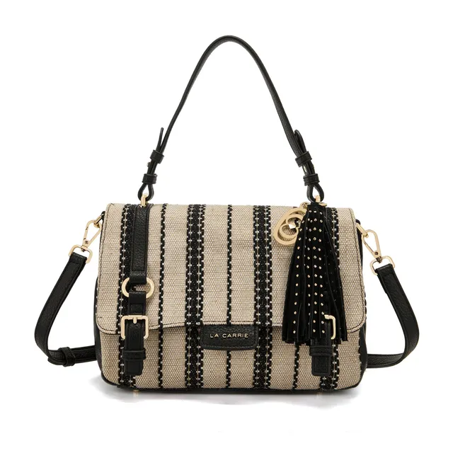 La Carrie Atena Bicolor cabas noir 30x16x18cm