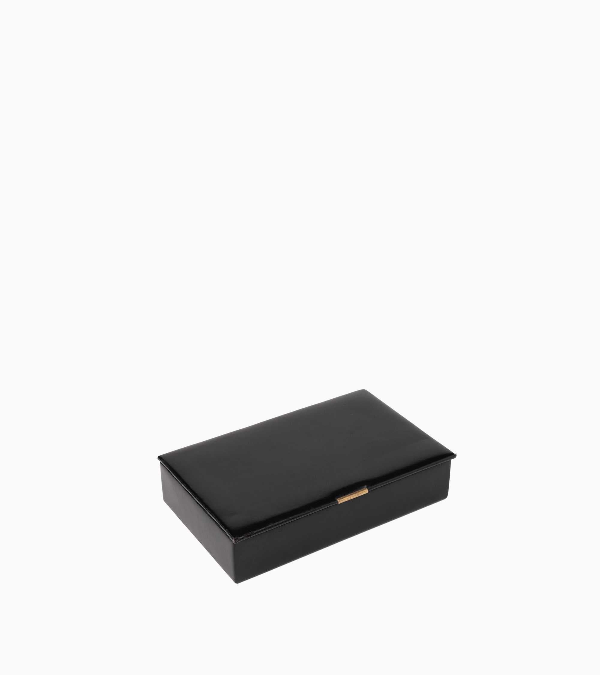 Le Tanneur Coffret bridge petit modèle cuir noir France