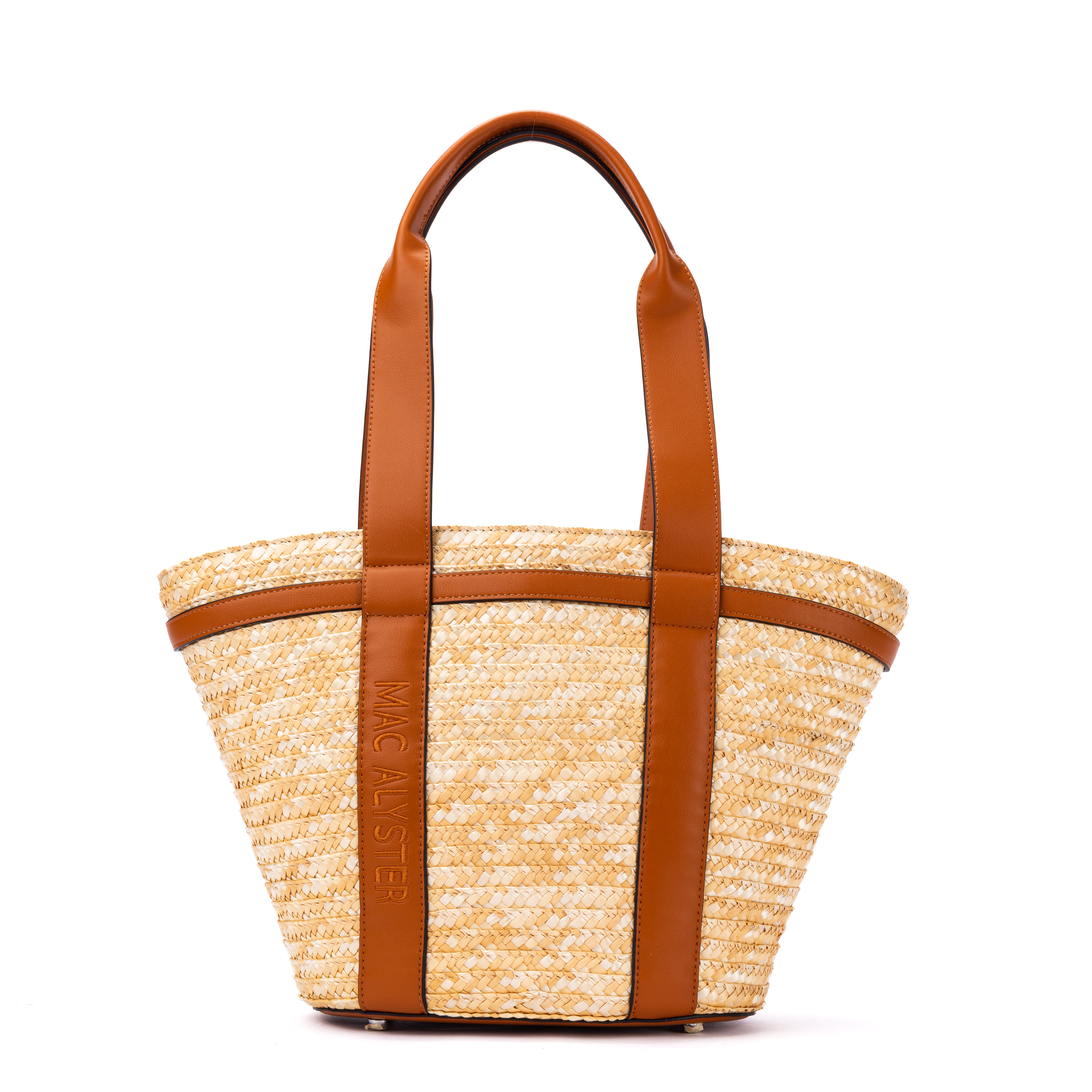 Mac Alyster Fidji grand sac cabas cognac 46 cm