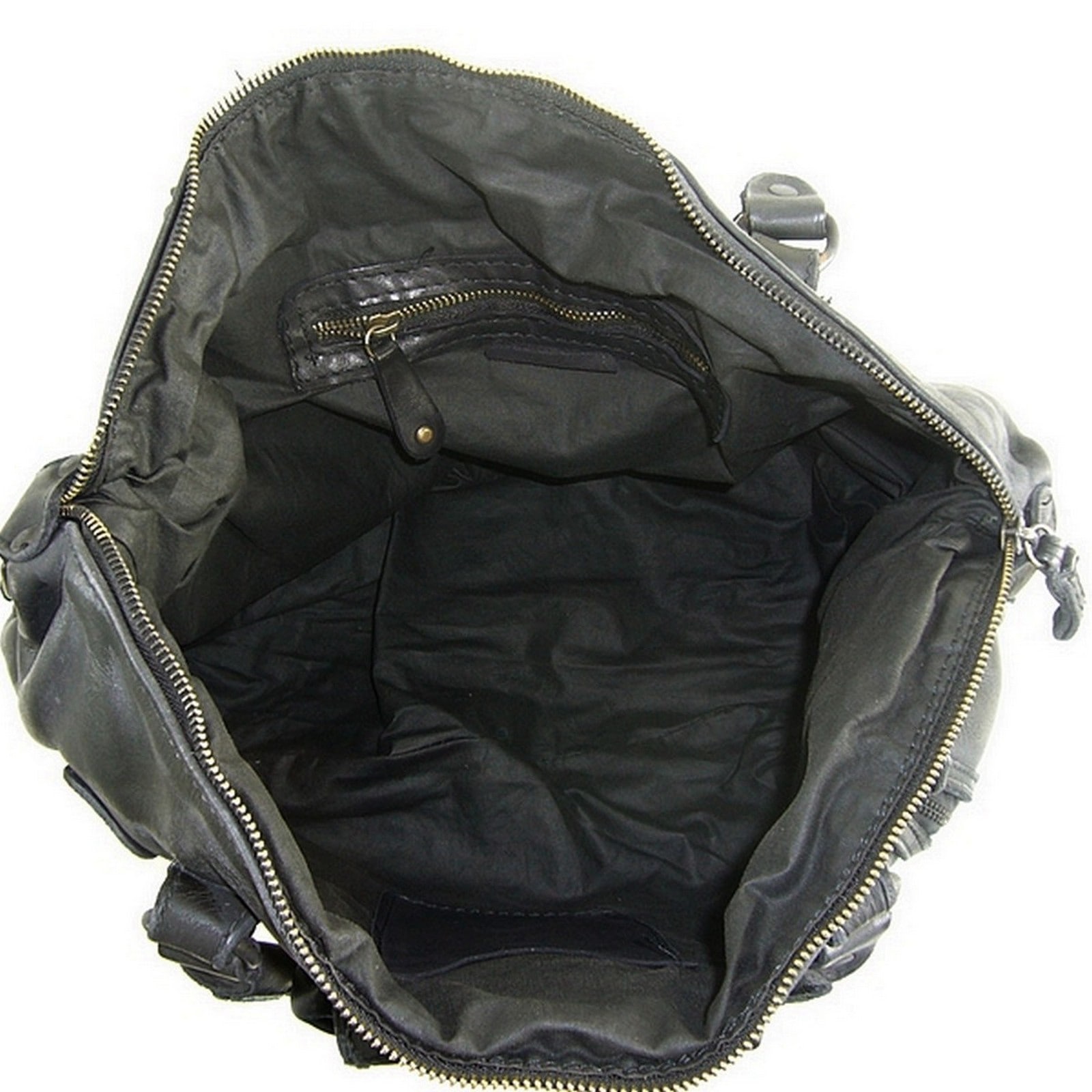 Collection Esprit Cuir Grand sac à main Elsa grand sac cuir noir