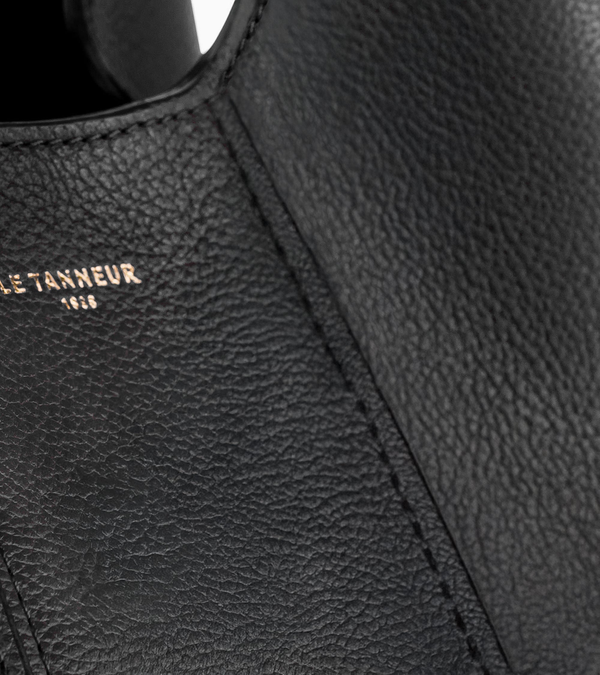 Le Tanneur Juliette Petit sac à main cuir grainé noir