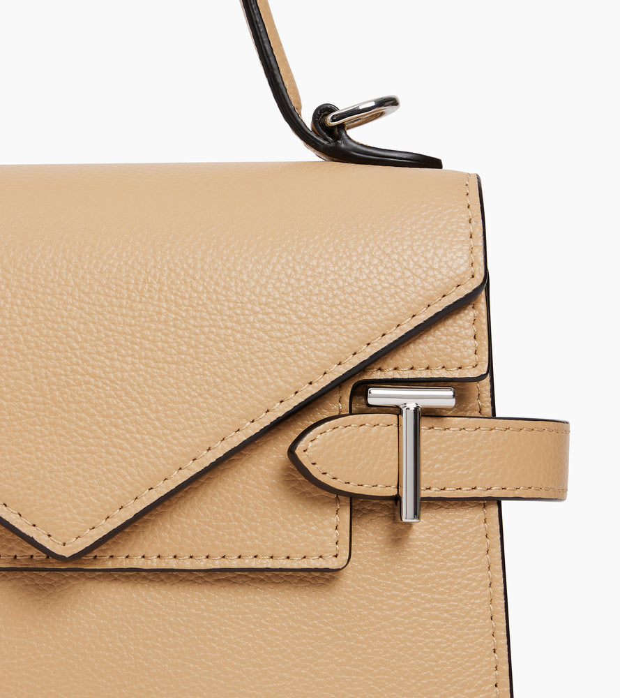 Le Tanneur Emilie petit sac cuir grainé Desert