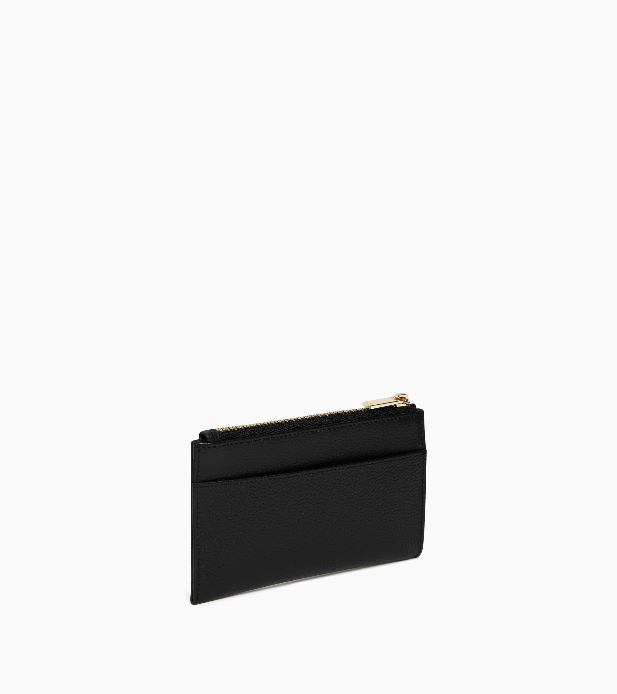 Le Tanneur Albertine étui clés zippé cuir grainé noir