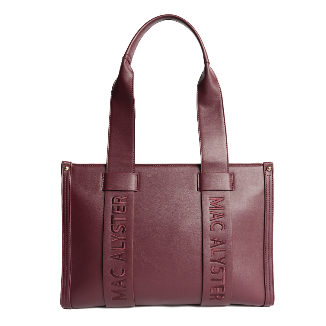 Mac Alyster Basic Clover sac shopping marron chocolat A4