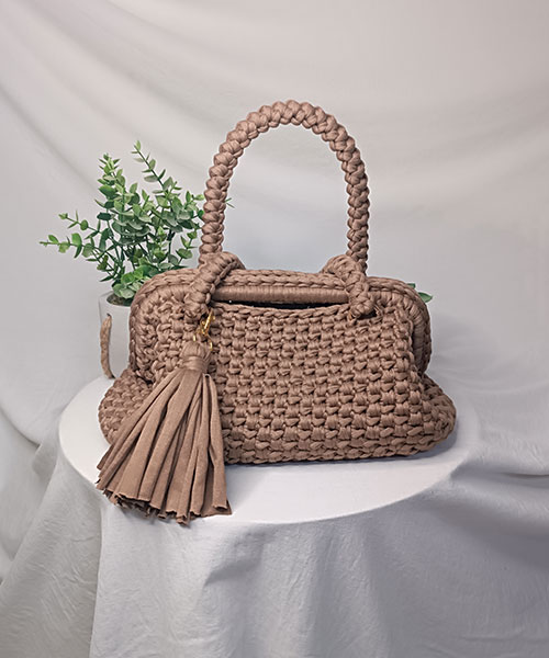 Takiri Elégance TK1019 sac à main marron clair 32 cm