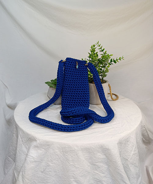 Takiri Infini TK775 sacoche téléphone bleu coton recyclé