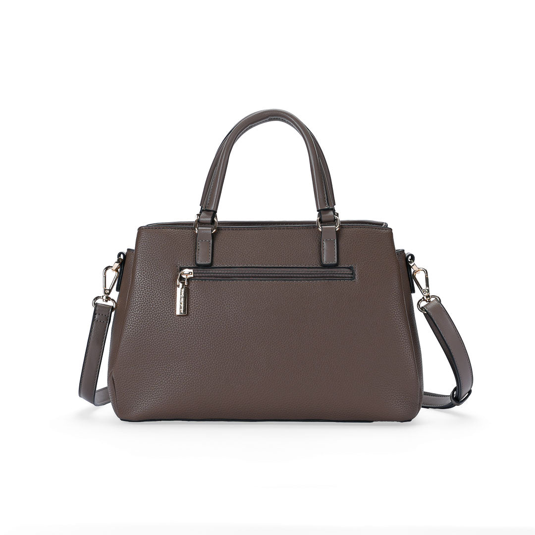 Mac Alyster Alto Sac à Main Noir Grainé 31 cm