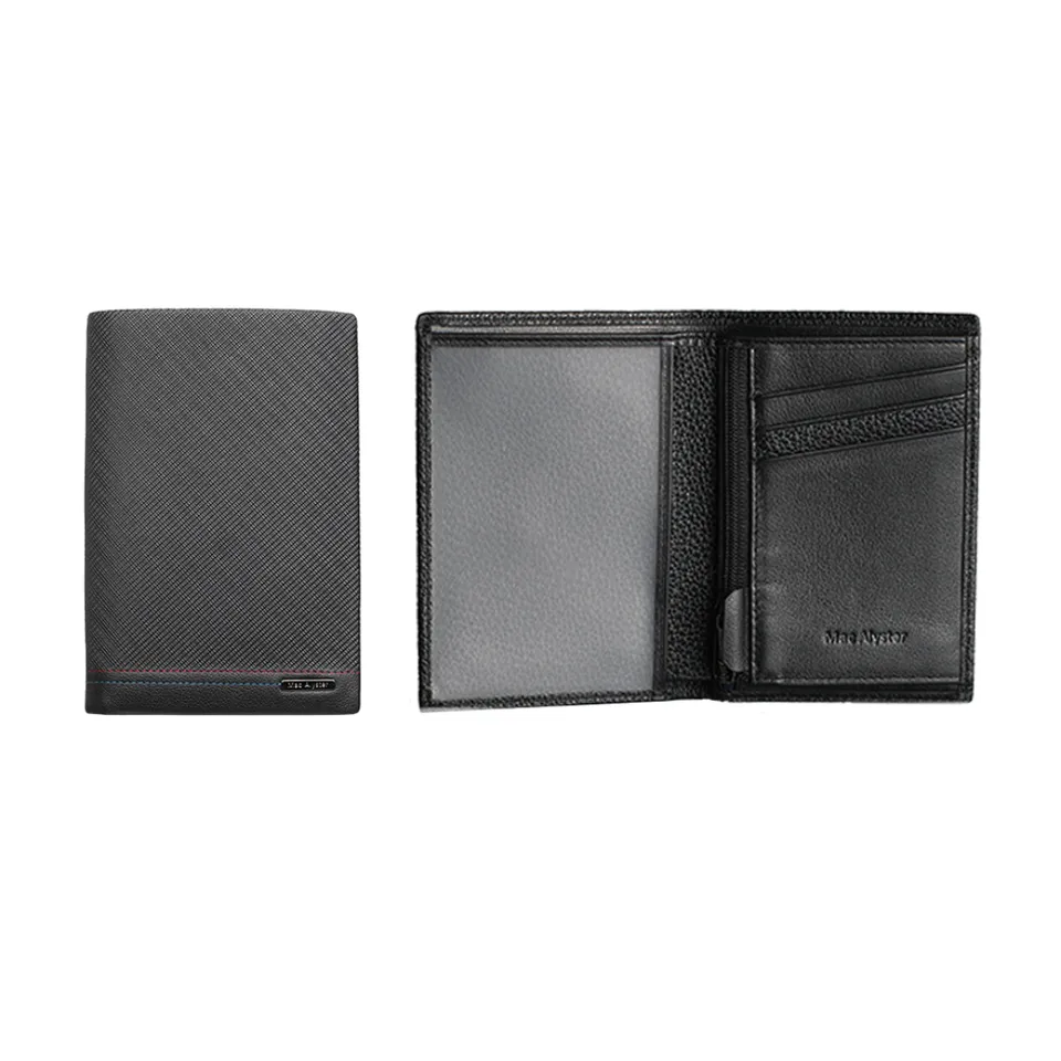 MAC ALYSTER EDITO 11 petit portefeuille noir compact cartes