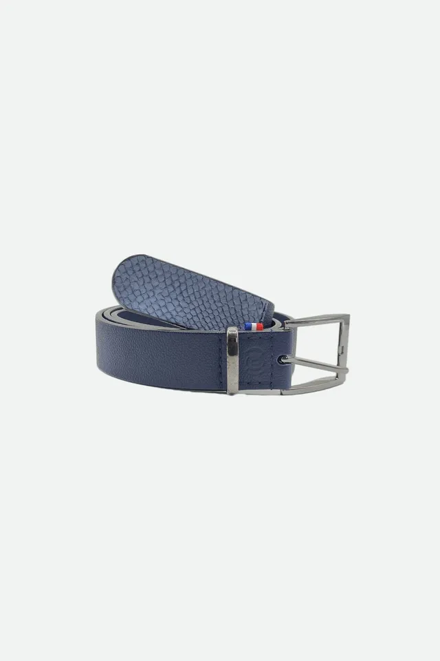 Nodie's Hazel ceinture marine grainé cuir poisson