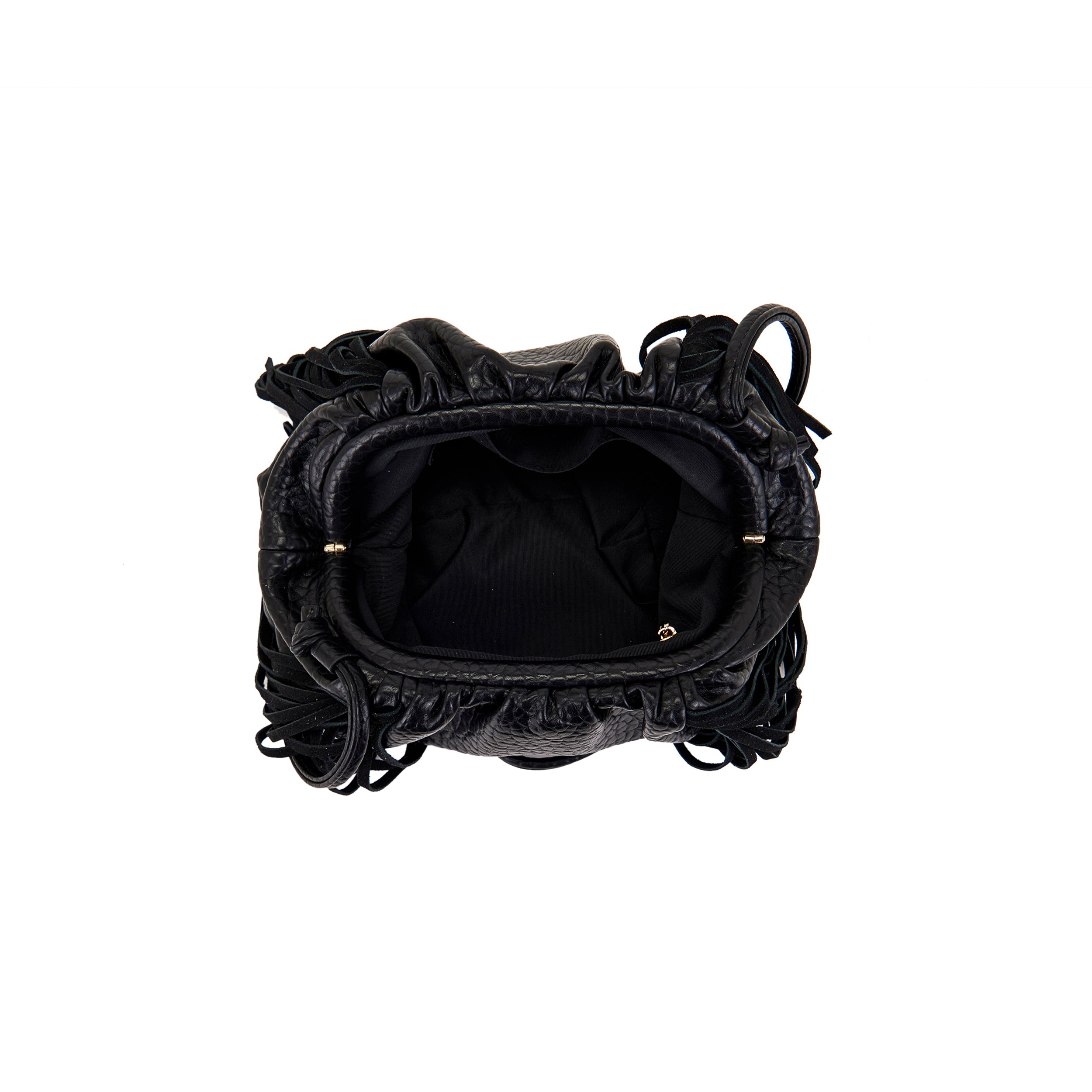 La Carrie Capsule sac à épaule noir PU 23x15 cm