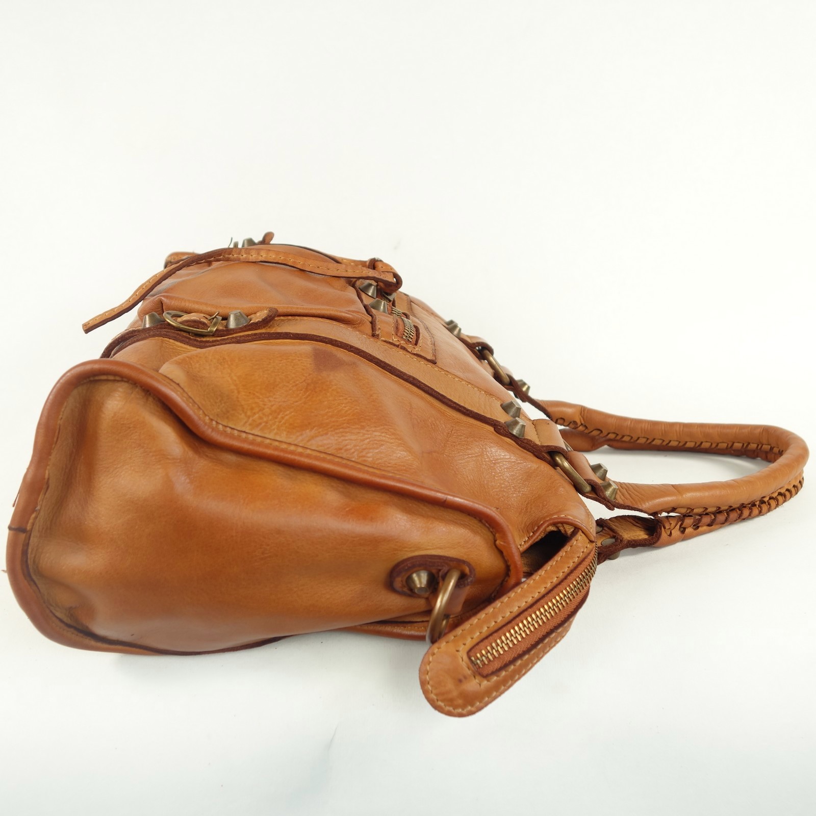 Collection Esprit Cuir Lola sac camel cuir vintage