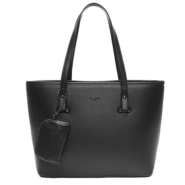 Gallantry Cabas Tote Bag grand sac Noir A4 PC 15,6" multipoches