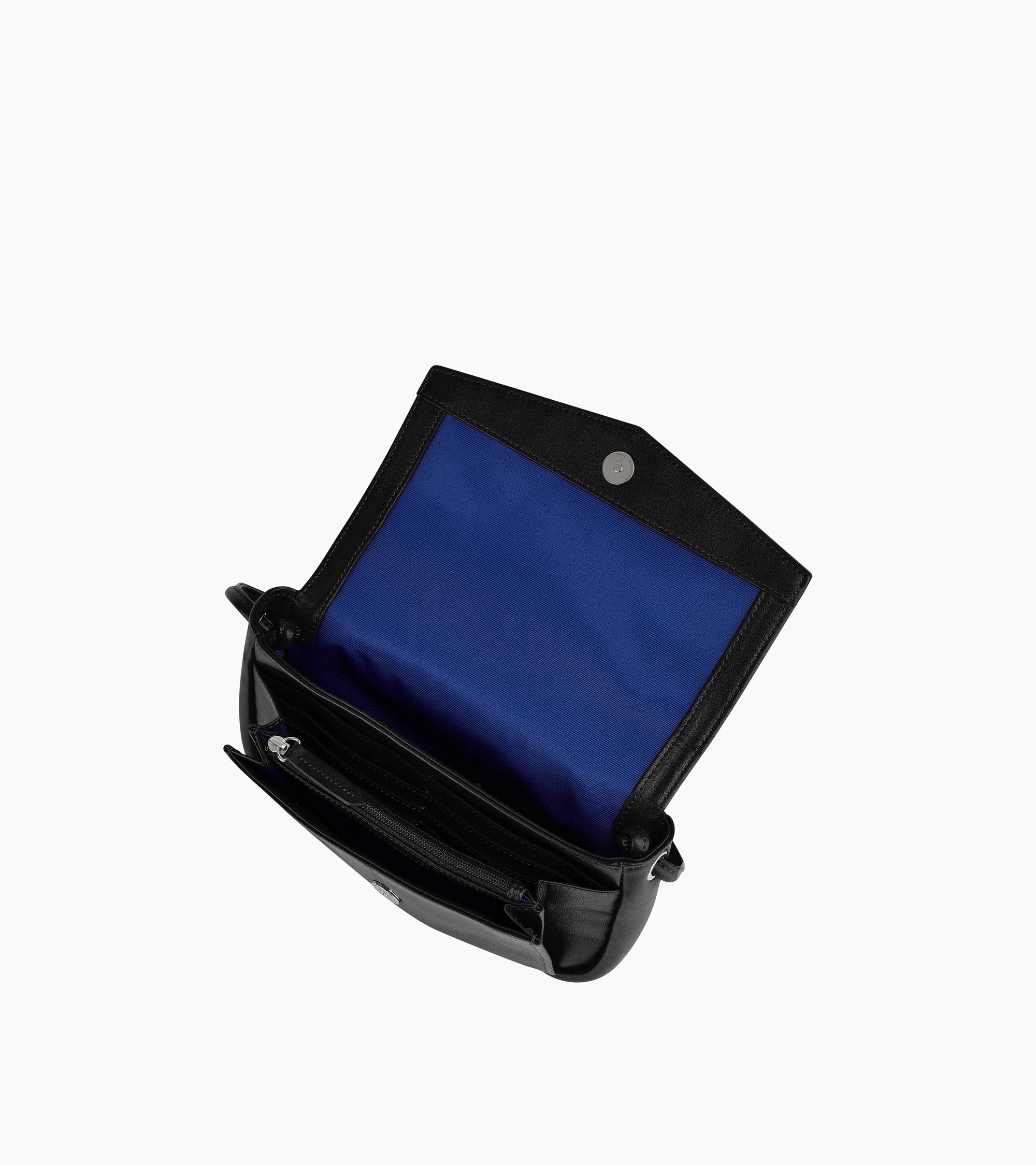 Le Tanneur Charlotte pochette cuir lisse Black bandoulière