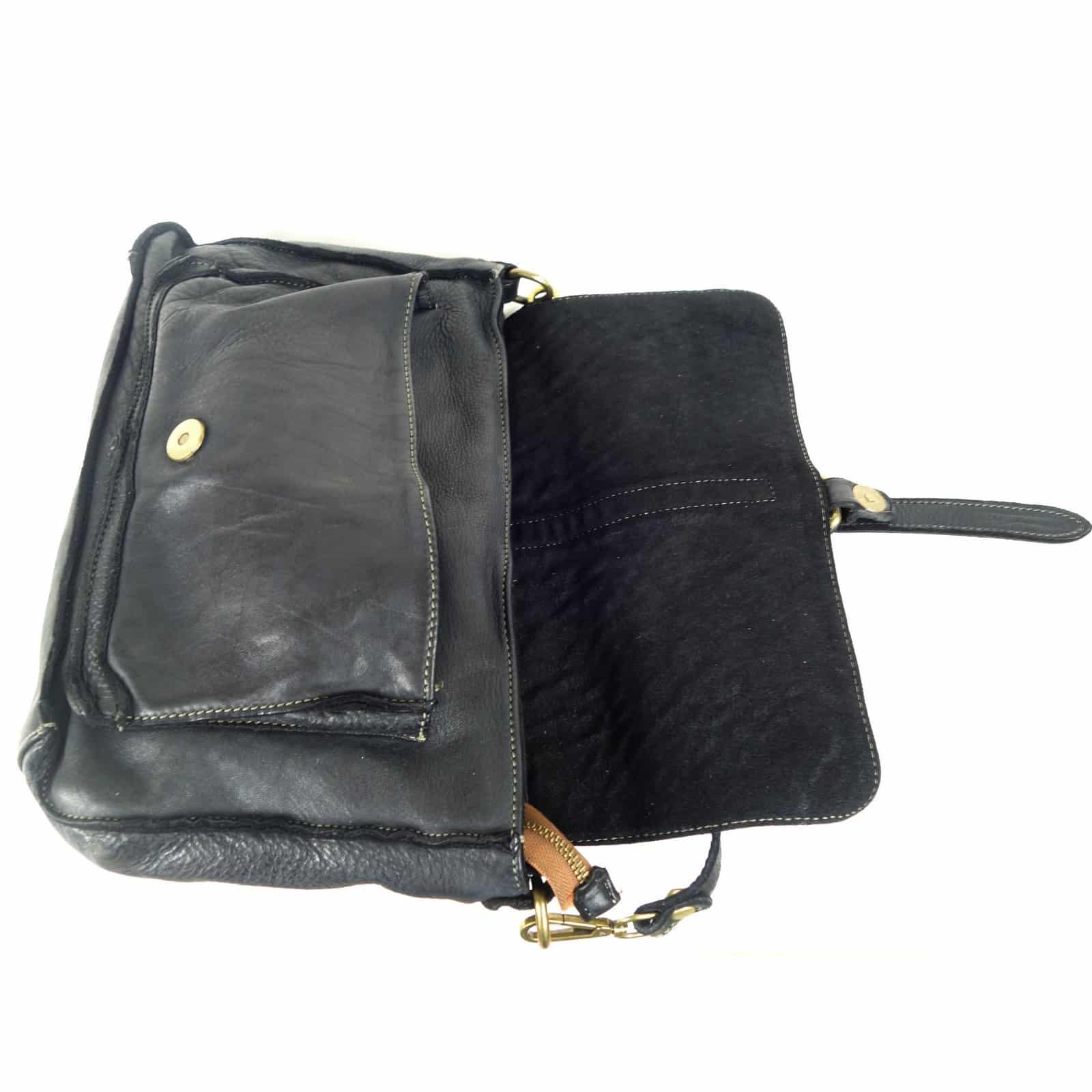 Collection Esprit Cuir ROSITA sac épaule noir cuir