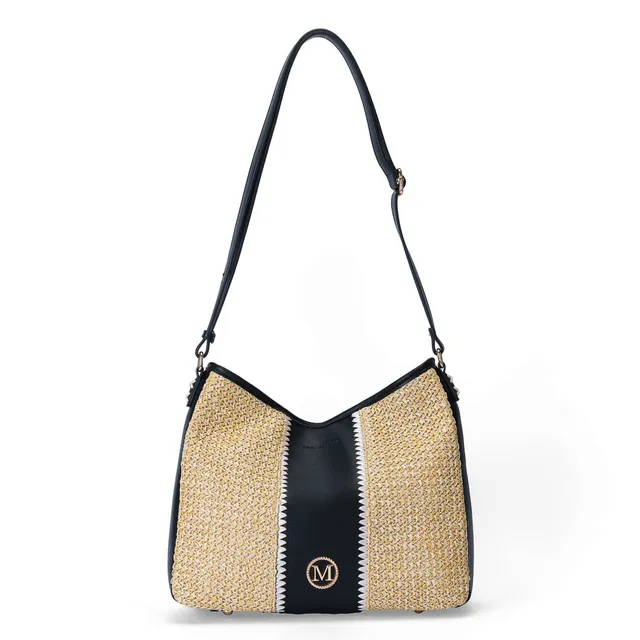 MAC ALYSTER Saint-Martin sac besace Noir grand format épaule