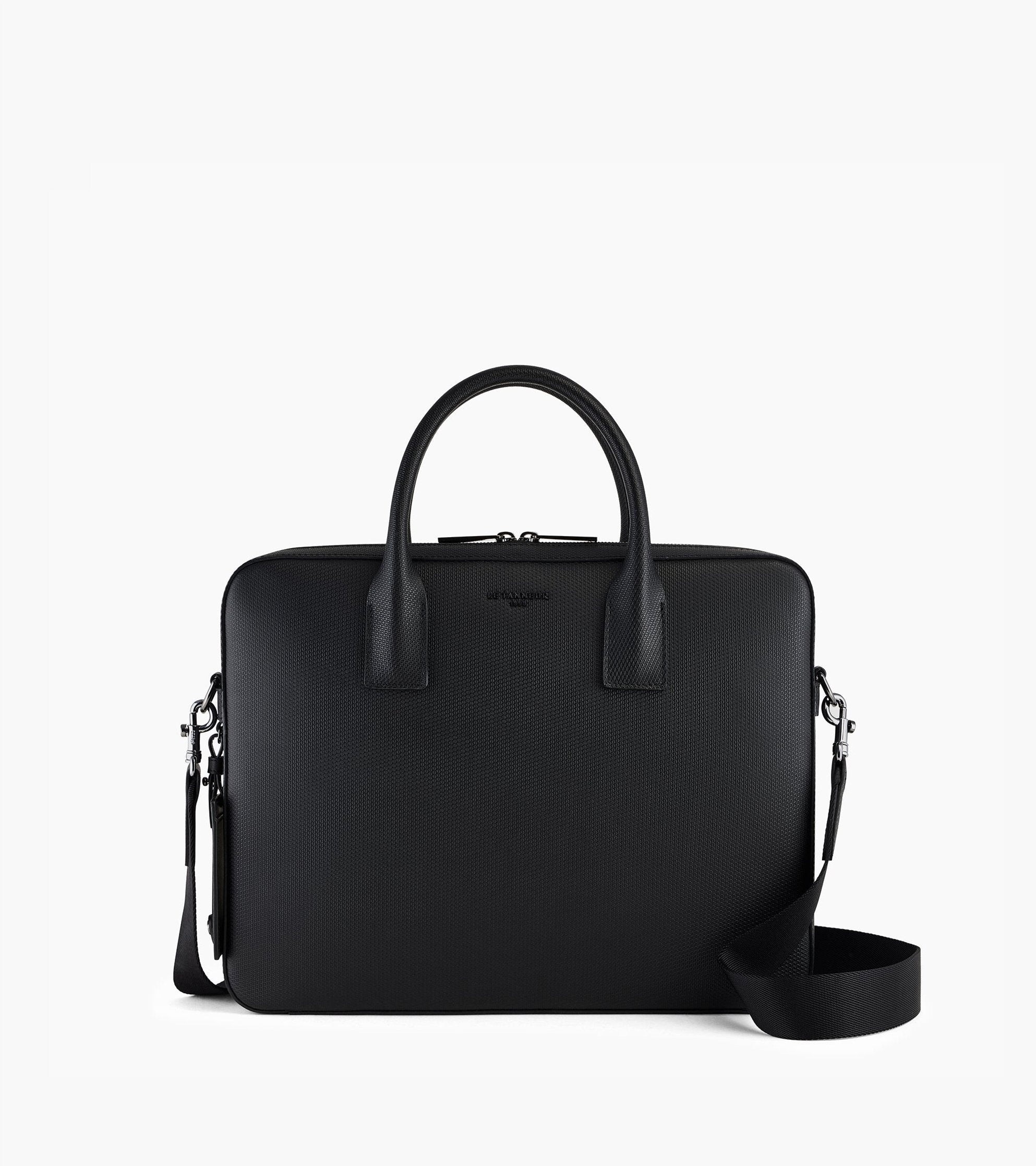 Le Tanneur Emile 14" porte-documents cuir noir slim