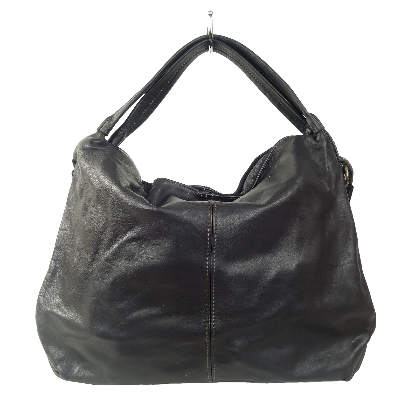 Esprit Cuir Olympia grand sac cuir noir A4