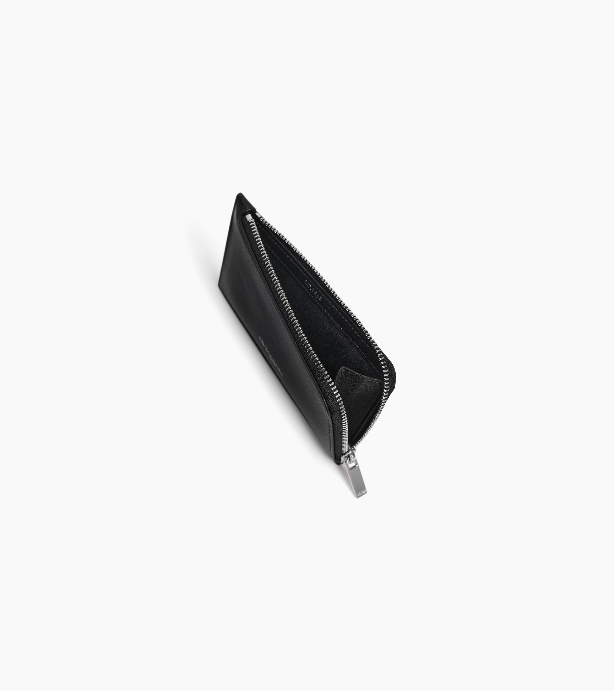 Le Tanneur Albertine porte-cartes cuir lisse noir zip