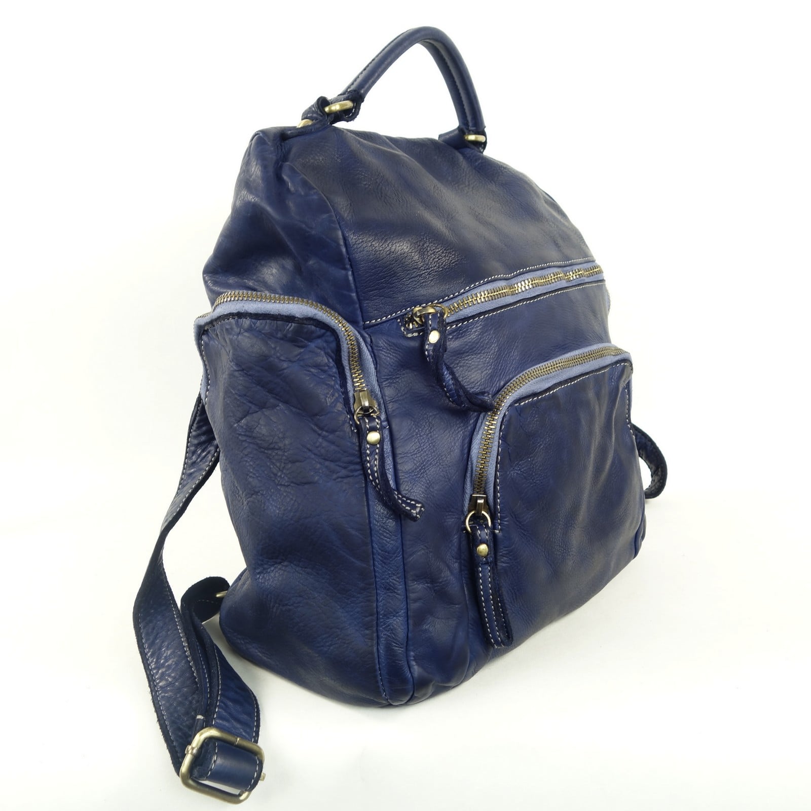 Collection Esprit Cuir Sac à dos Milo sac à dos cuir bleu marine
