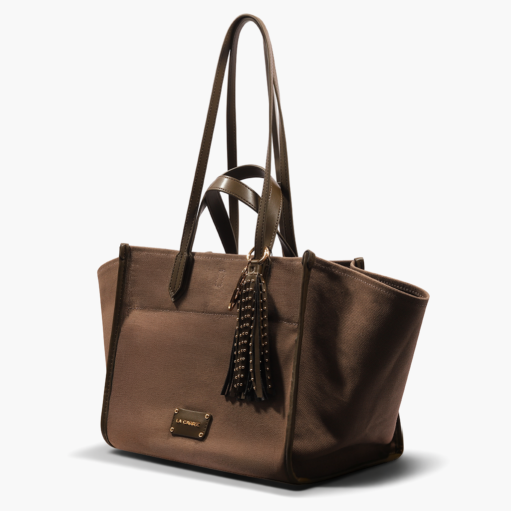 La Carrie Bag VD sac shopping marron 32x26x20cm
