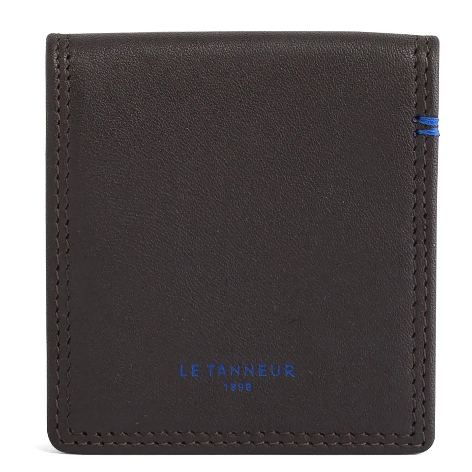 Le Tanneur Porte-monnaie boîte cuir lisse 7 cm