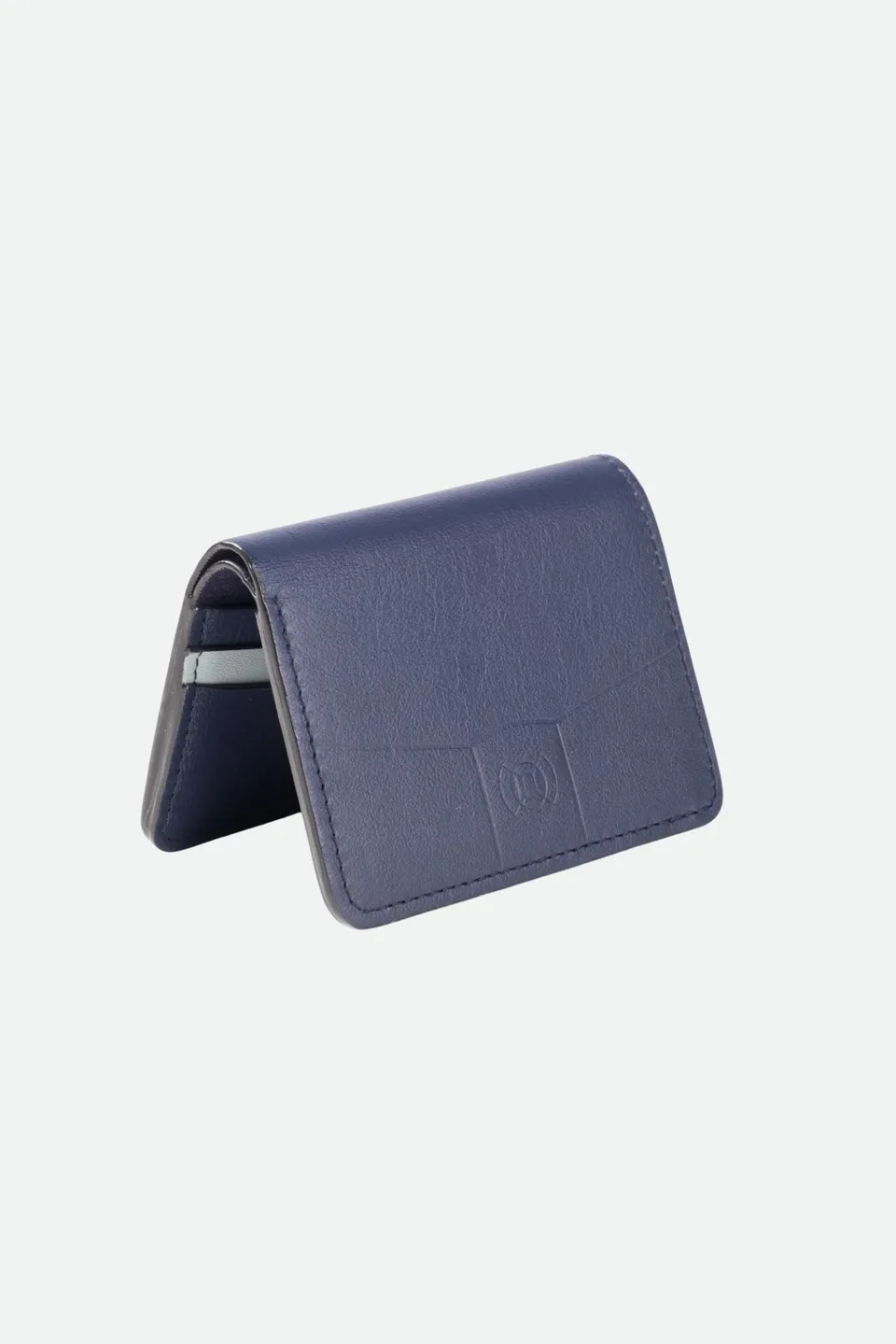 Nodie's Arsène portefeuille bleu marine vert cuir