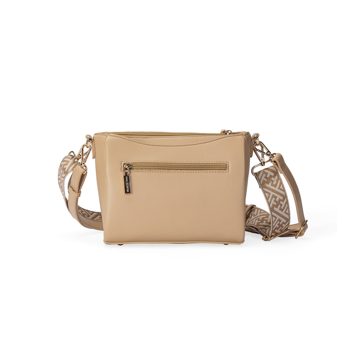 MAC ALYSTER Paradoxe sac bandoulière marine monogramme