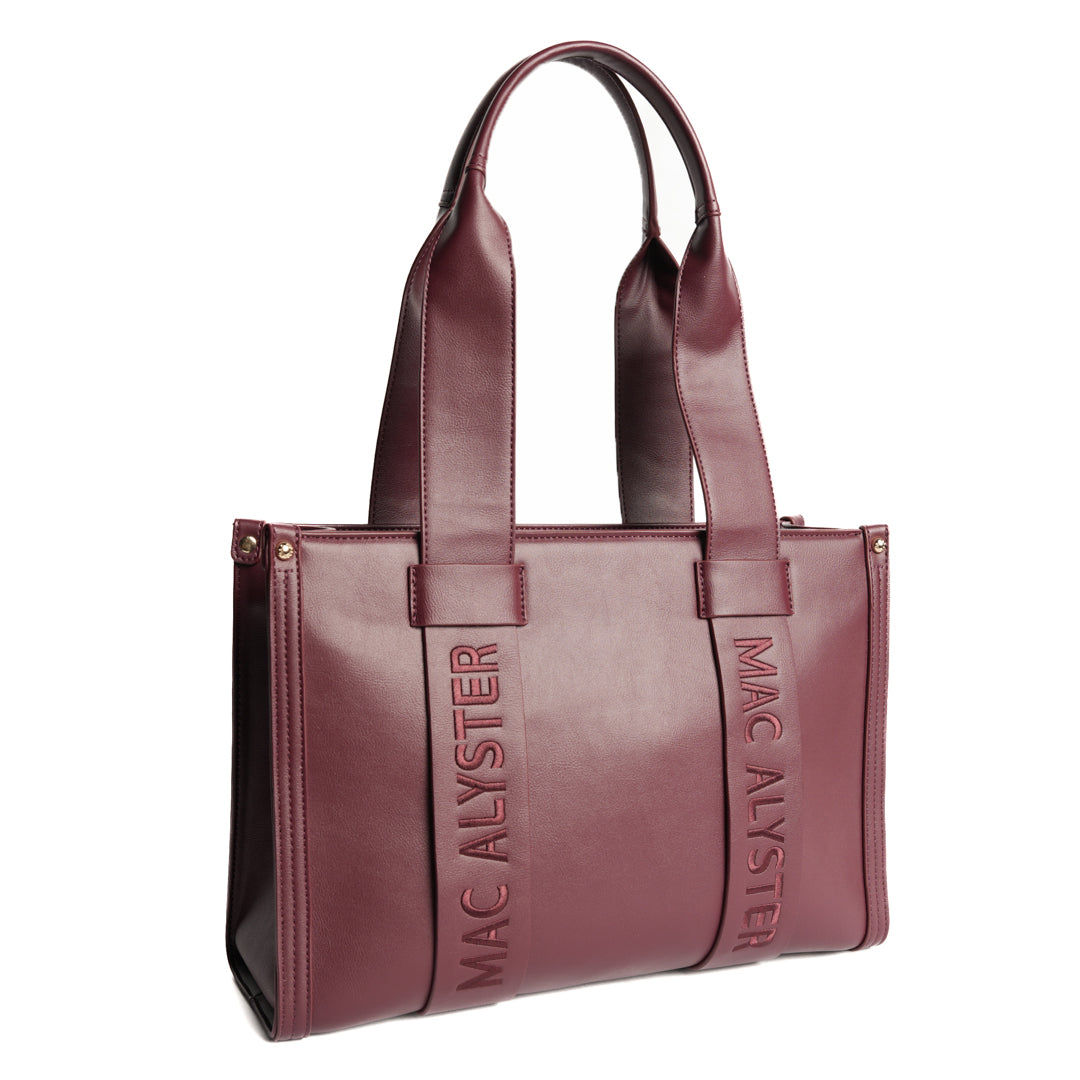 Mac Alyster Basic Clover sac shopping marron chocolat A4